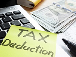 "Tax Deduction" written on a note sheet